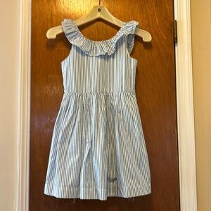 Crewcuts cotton, lined, striped girls dress. Size 8.